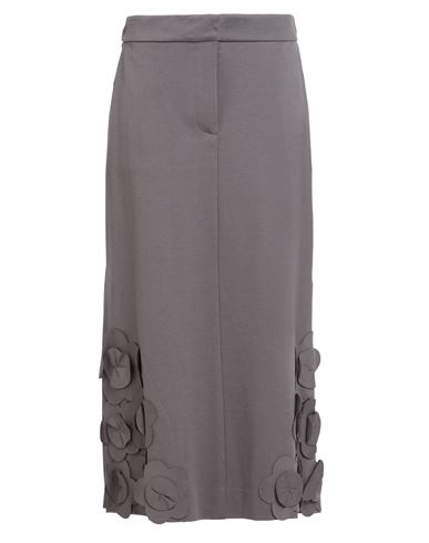 Meimeij Woman Midi Skirt Lead Size 4 Viscose, Polyamide, Elastane