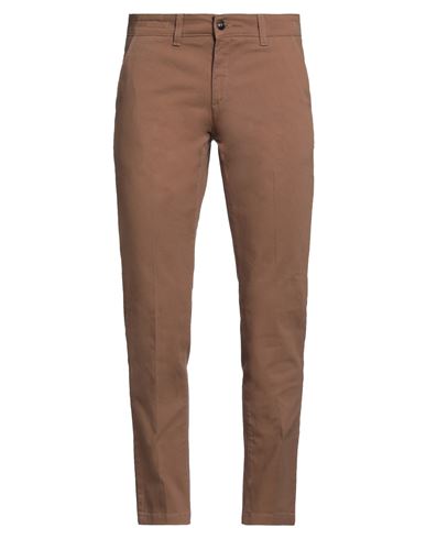Herman & Sons Man Pants Brown Size 40 Cotton, Elastane In Brown