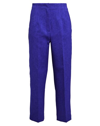 Emme By Marella Woman Pants Bright Blue Size 2 Polyester
