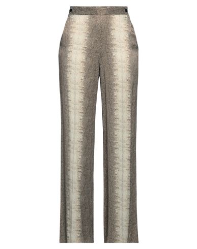 TWINSET TWINSET WOMAN PANTS BEIGE SIZE 6 VISCOSE 