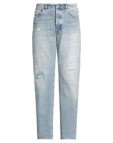 Purple Man Jeans Blue Size 34 Cotton In Blue
