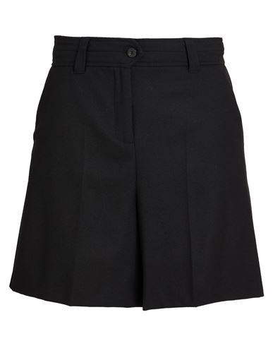 Marella Monochrome Woman Shorts & Bermuda Shorts Black Size 2 Polyester, Viscose, Elastane In Black