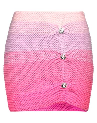 Germanier Woman Mini Skirt Fuchsia Size L Acrylic