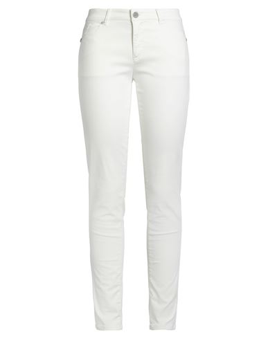 Seductive Woman Pants White Size 8 Cotton, Elastomultiester, Elastane In White