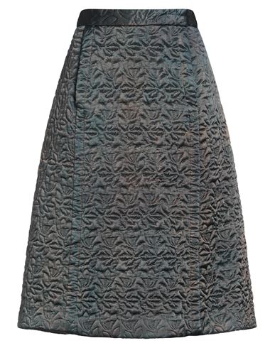 Maison Margiela Woman Midi Skirt Deep Teal Size 10 Acetate In Green