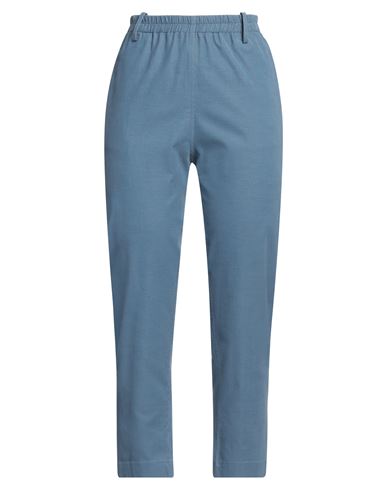Nina 14.7 Woman Pants Azure Size 6 Cotton In Blue