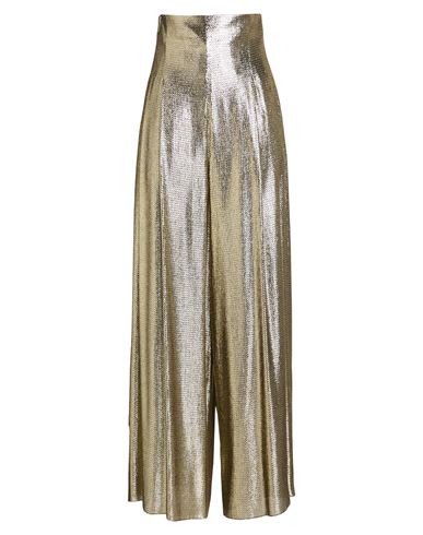 Rochas Woman Pants Gold Size 6 Silk, Polyester