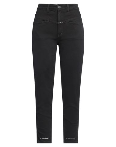 CLOSED CLOSED WOMAN JEANS BLACK SIZE 8 ORGANIC COTTON, ELASTOMULTIESTER, ELASTANE 
