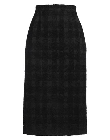 Rochas Woman Midi Skirt Black Size 8 Acrylic, Polyester, Wool, Viscose, Polyamide In Black