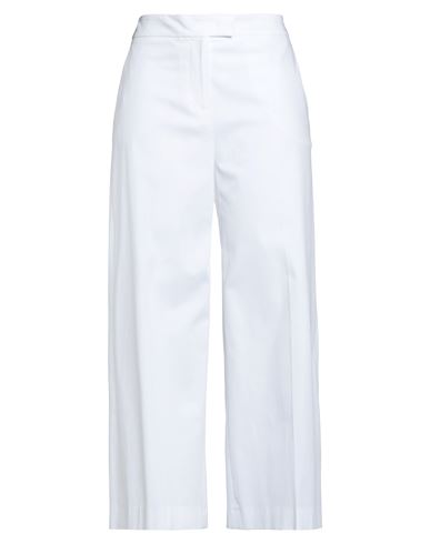 Pt Torino Woman Pants White Size 6 Cotton, Elastane