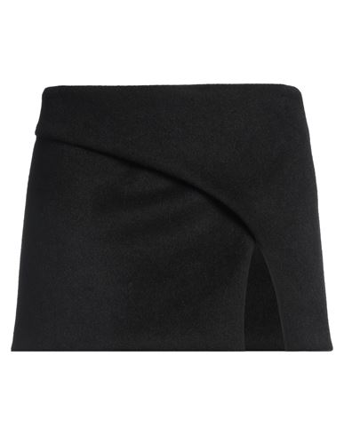 Alessandro Vigilante Woman Mini Skirt Black Size 6 Polyester, Wool In Black