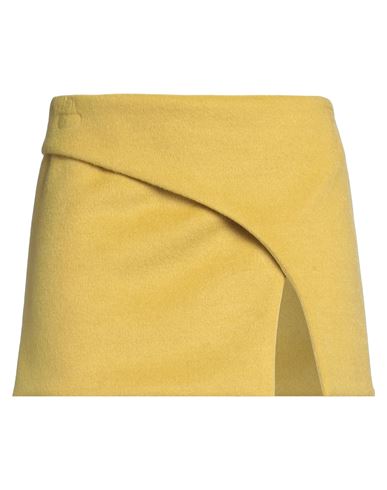 Alessandro Vigilante Woman Mini Skirt Lime Green Size 4 Polyester, Wool In Green