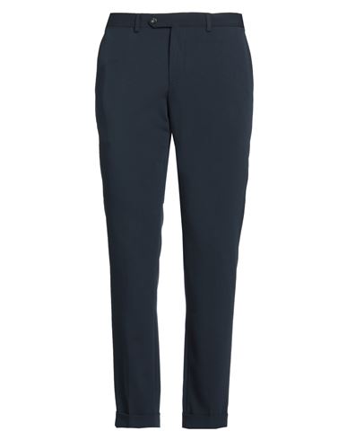 Barba Napoli Man Pants Midnight Blue Size 36 Polyester, Viscose, Elastane In Blue