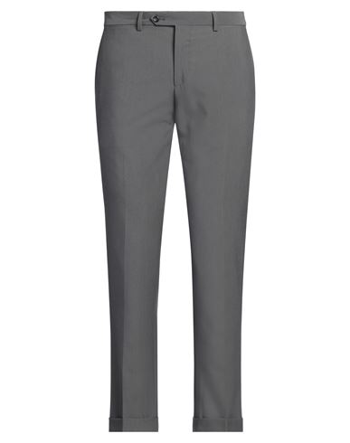 Barba Napoli Man Pants Lead Size 32 Polyester, Viscose, Elastane In Grey