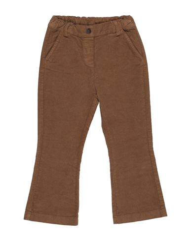 Zhoe & Tobiah Toddler Girl Pants Brown Size 4 Cotton, Elastane In Brown