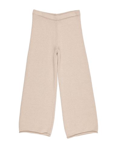 Lalalù Toddler Girl Pants Beige Size 6 Wool, Viscose, Polyamide, Metallic Fiber, Cashmere In Beige