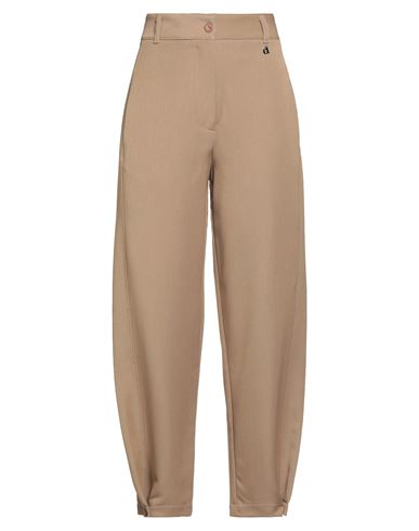 Dixie Woman Pants Camel Size L Polyester, Viscose, Elastane In Sand