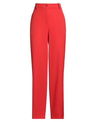 Alysi Crème Woman Pants Red Size 6 Virgin Wool In Red