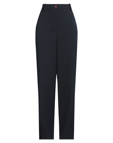 Alysi Crème Woman Pants Navy Size 6 Virgin Wool In Blue