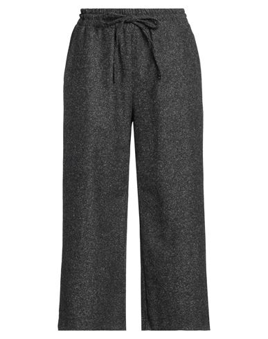 Ottod'ame Woman Pants Charcoal Size 10 Wool, Polyester, Cotton In Grey