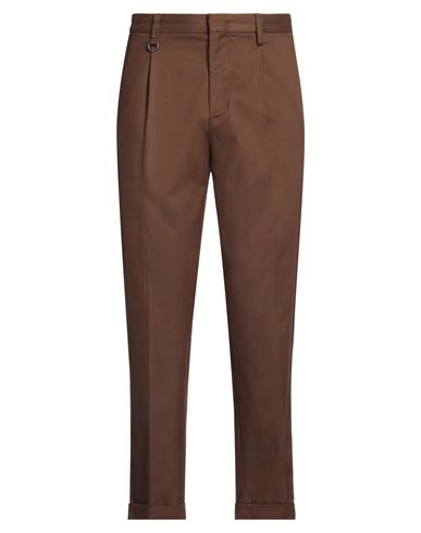 Paolo Pecora Man Pants Brown Size 36 Lyocell, Cotton, Elastane