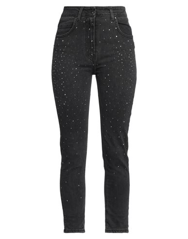Clips More Woman Jeans Black Size 10 Cotton, Elastane In Black
