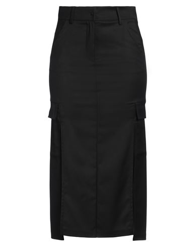 Dixie Woman Midi Skirt Black Size S Polyester, Viscose, Elastane