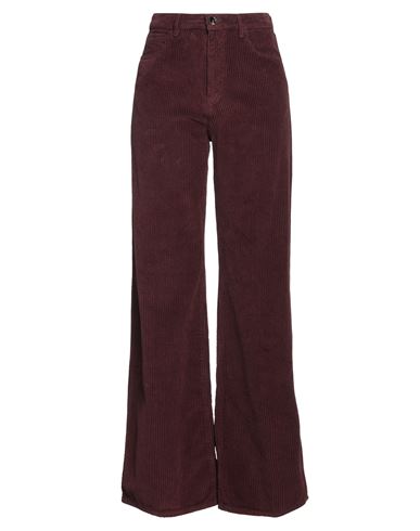 TRUE AVENUE TRUE AVENUE WOMAN PANTS BURGUNDY SIZE 28 COTTON 