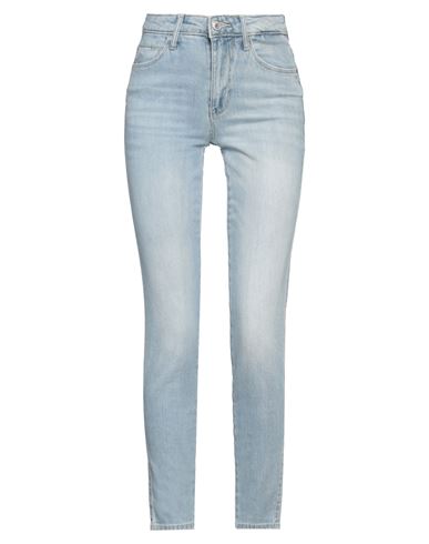 GUESS GUESS WOMAN JEANS BLUE SIZE 24 COTTON, POLYESTER, ELASTANE 