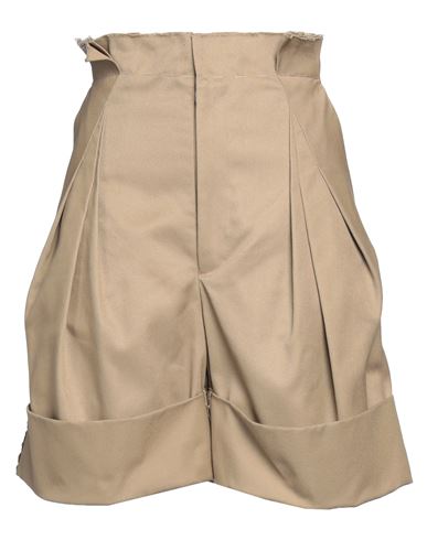 Maison Margiela Woman Shorts & Bermuda Shorts Camel Size 2 Polyester, Cotton In Brown