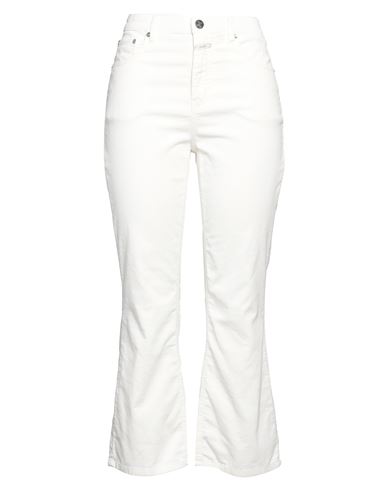 CLOSED CLOSED WOMAN PANTS WHITE SIZE 28 COTTON, ELASTANE 