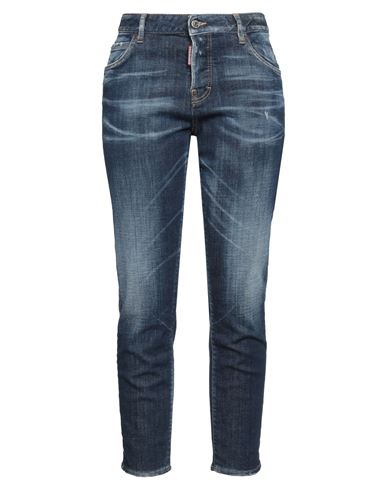 Dsquared2 Woman Jeans Blue Size 10 Cotton, Polyester, Elastane