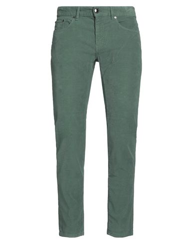 Pt Torino Man Pants Green Size 36 Cotton, Polyamide, Elastane In Green