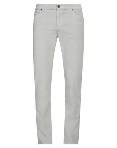 Shop Pt Torino Man Pants Light Grey Size 35 Cotton, Lyocell, Elastane