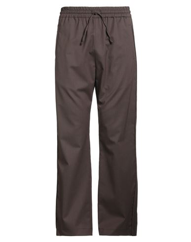 Gaelle Paris Gaëlle Paris Man Pants Brown Size 36 Polyester, Virgin Wool, Elastane, Cotton In Brown