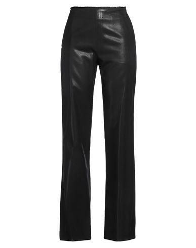 Diesel Woman Pants Black Size 6 Polyester, Virgin Wool, Cotton, Lyocell, Polyurethane In Black