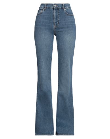 Frame Woman Jeans Blue Size 28 Organic Cotton, Cotton, Recycled Polyester, Elastane In Blue