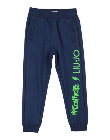Liu •jo Man Me Contro Te Toddler Boy Pants Navy Size 4 Cotton, Elastane In Blue