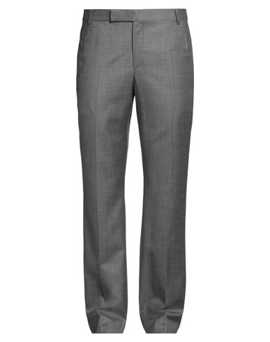 Dunhill Man Pants Grey Size 40 Wool, Mulberry Silk, Linen