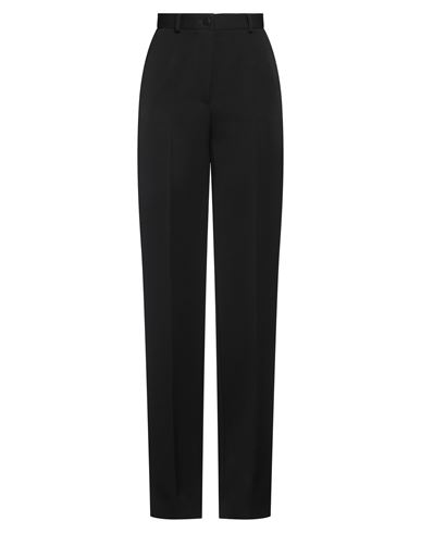 Dolce & Gabbana Woman Pants Black Size 6 Virgin Wool, Silk, Polyester