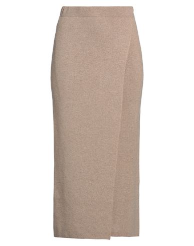 Max Mara Woman Maxi Skirt Camel Size M Wool, Cashmere