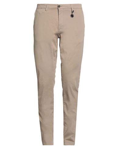 Manuel Ritz Man Pants Beige Size 34 Cotton, Elastane In Sand