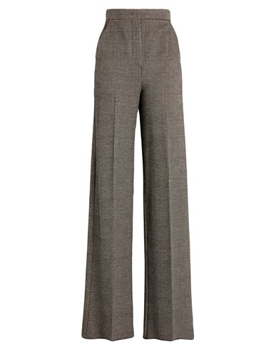 Max Mara Woman Pants Black Size 12 Wool, Viscose, Polyamide In Gray