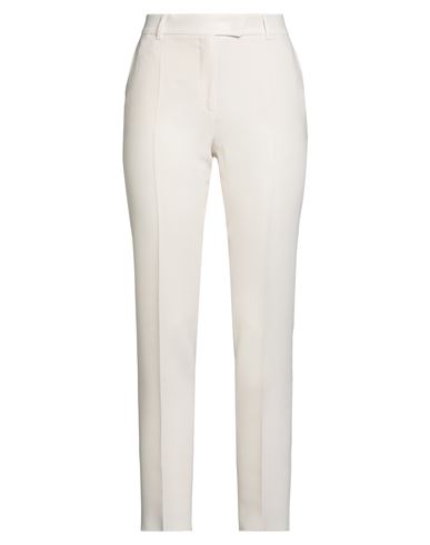 Max Mara Studio Woman Pants Ivory Size 10 Triacetate, Polyester In White