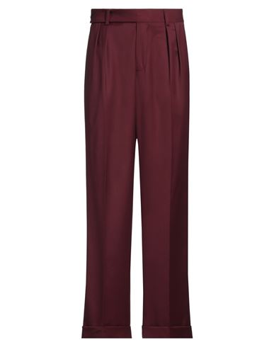 DANIELE ALESSANDRINI DANIELE ALESSANDRINI MAN PANTS BURGUNDY SIZE 32 POLYESTER, VISCOSE, ELASTANE 