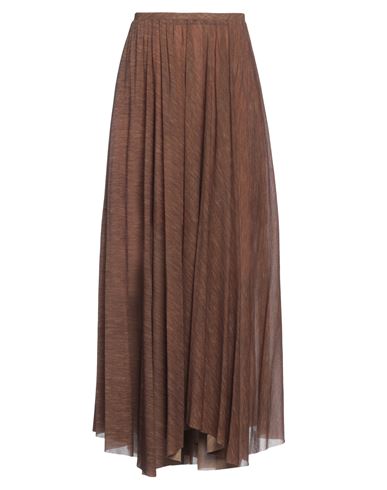 Philosophy Di Lorenzo Serafini Woman Maxi Skirt Brown Size 6 Polyamide