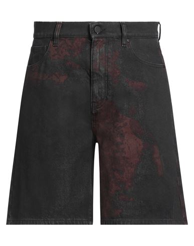 44 Label Group Man Denim Shorts Black Size 36 Cotton In Black