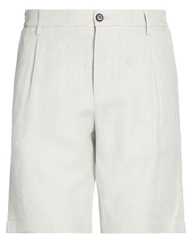 Eleventy Platinum Man Shorts & Bermuda Shorts Light Grey Size 34 Linen In Neutral