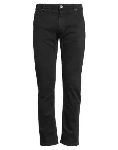 Eleventy Man Jeans Black Size 34 Cotton, Elastane In Black