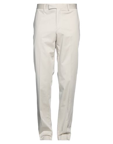 Lardini Man Pants Off White Size 38 Cotton, Elastane